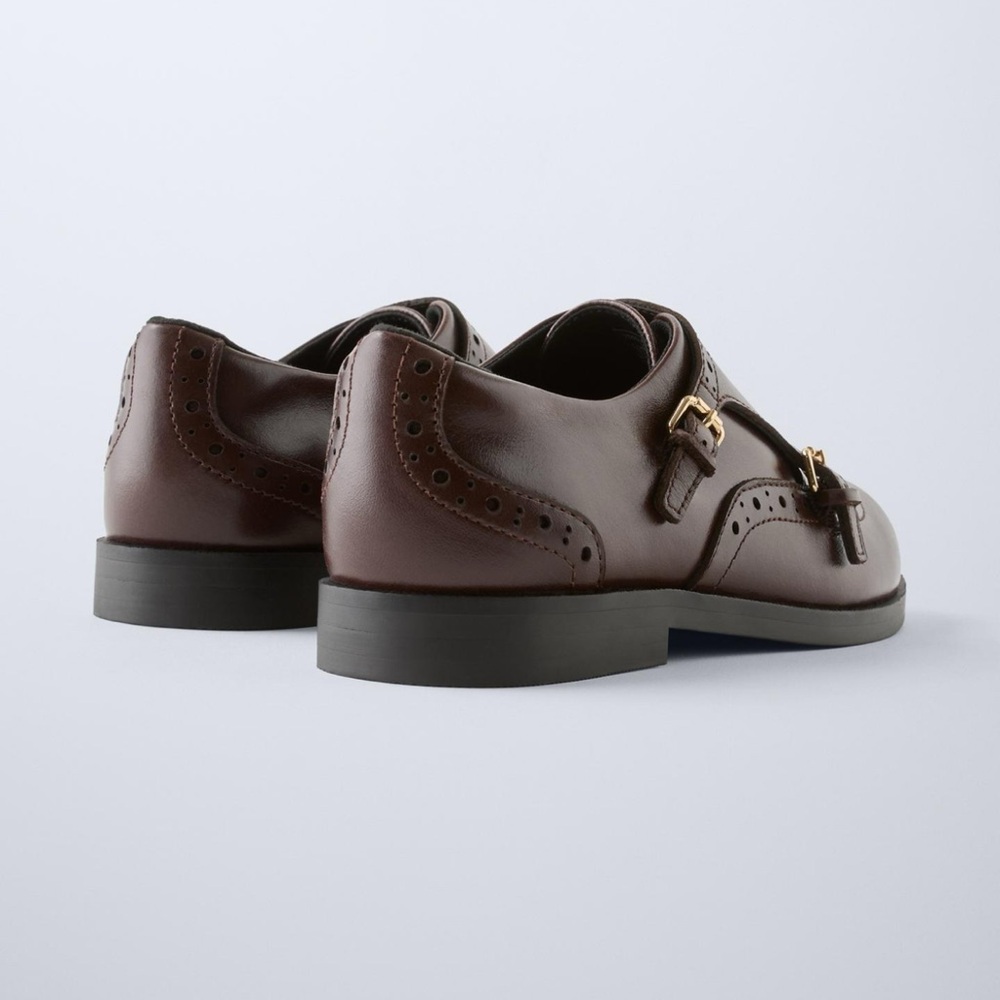 BUCKLED LEATHER SHOES - Picture 4 of 5